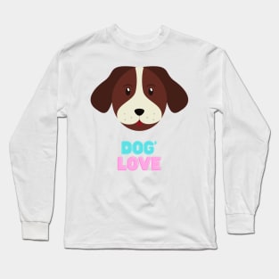 Love dogs my family Long Sleeve T-Shirt